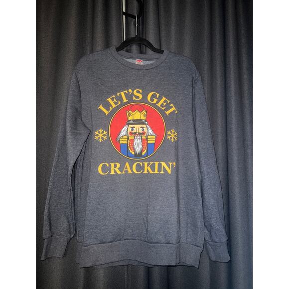 Ugly Christmas Sweater Xmas Sweatshirt Crewneck Size Large - Picture 1 of 3